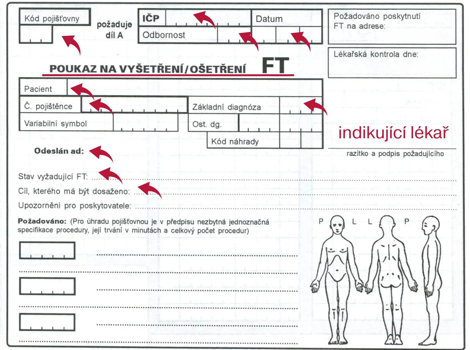 Vzor poukazu: Fyzioterapie - FT poukaz